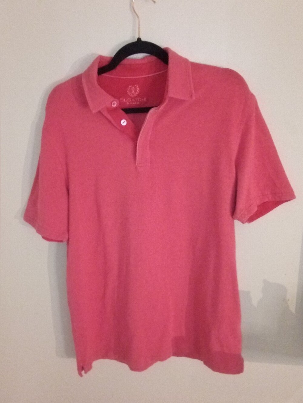Bugatchi Uomo Polo Shirt Size M Men Coral